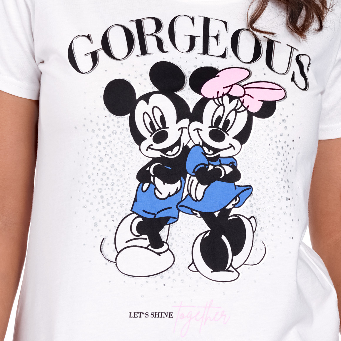 Minnie Maus T-Shirt mit Glitzer