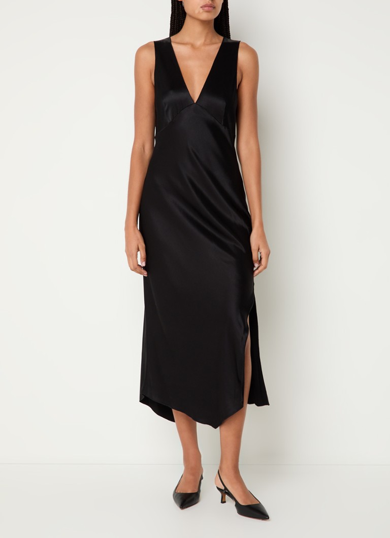 Rails Monique satin dress with slit