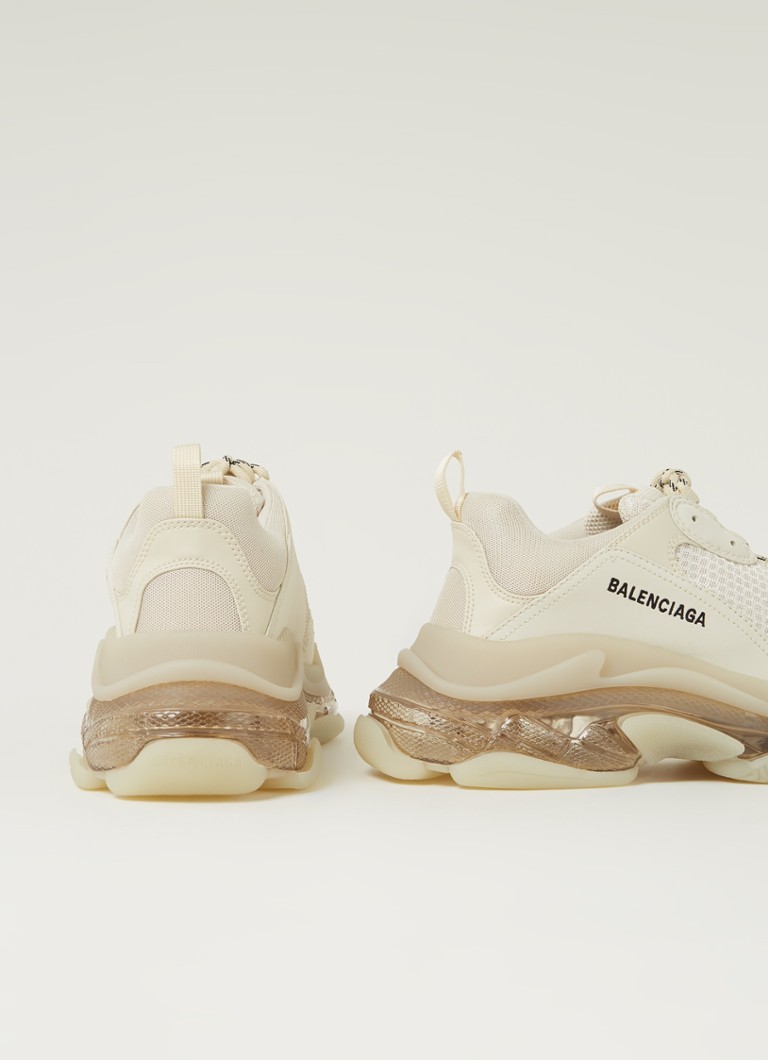 Sneakers Balenciaga Triple S con dettagli in pelle di vitello