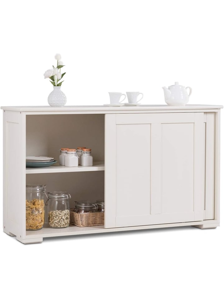 COSTWAY Sideboard in Creme günstig kaufen 60 cm