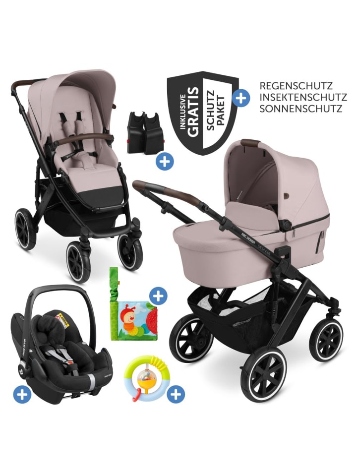 ABC-Design 3in1 Kinderwagen-Set Salsa 4 Air - inkl. in rosa,schwarz günstig kaufen onesize