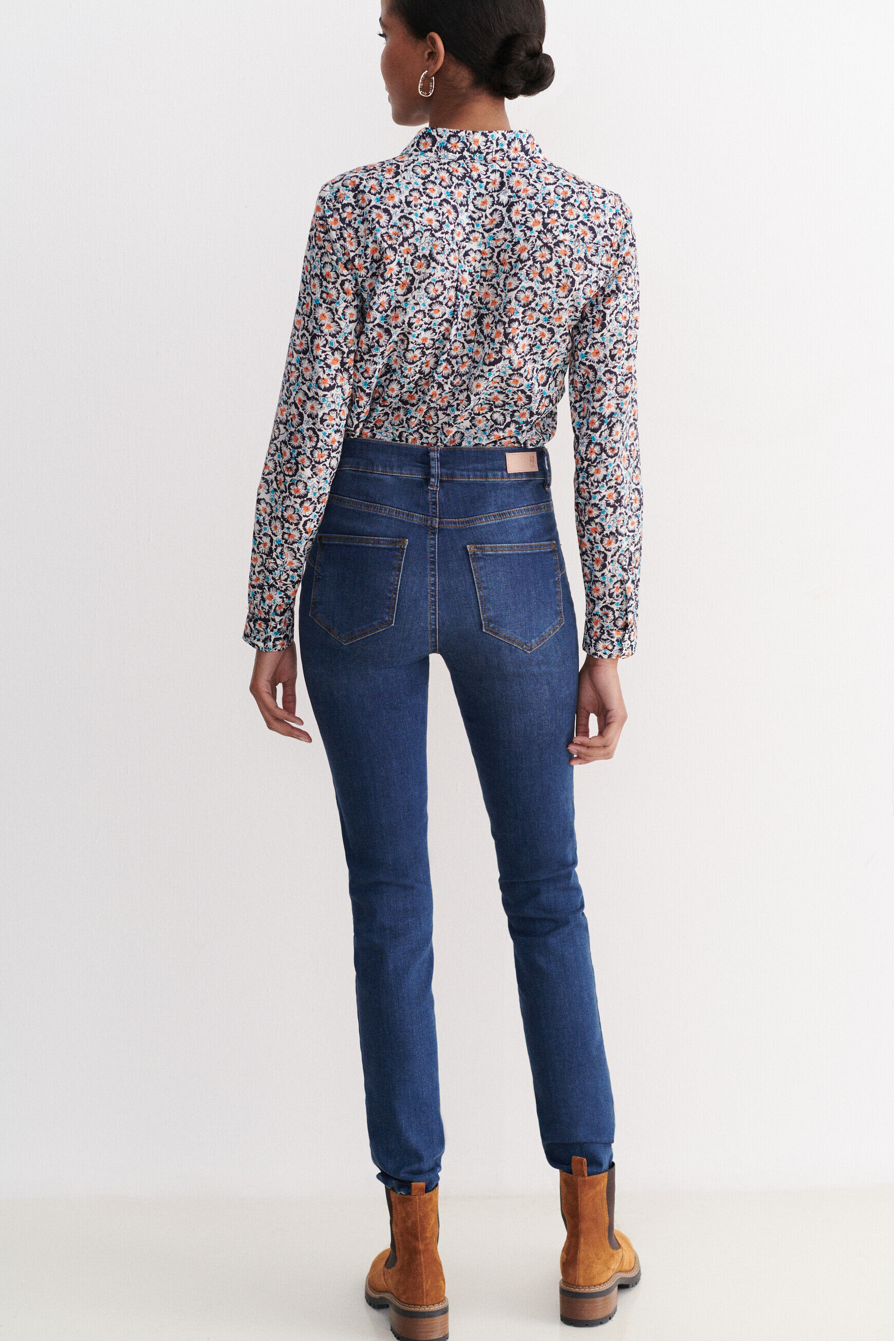 pantalon tom denim stone femme
