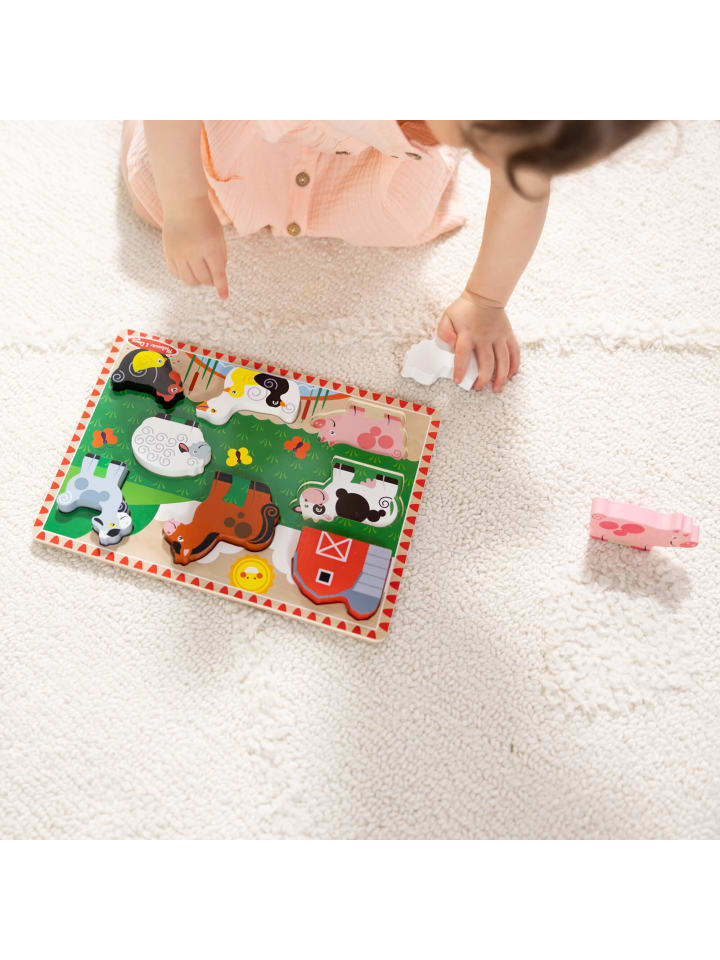 Melissa & Doug Farm Chunky Puzzle 8 tlg.- ab 3 Jahren günstig kaufen onesize