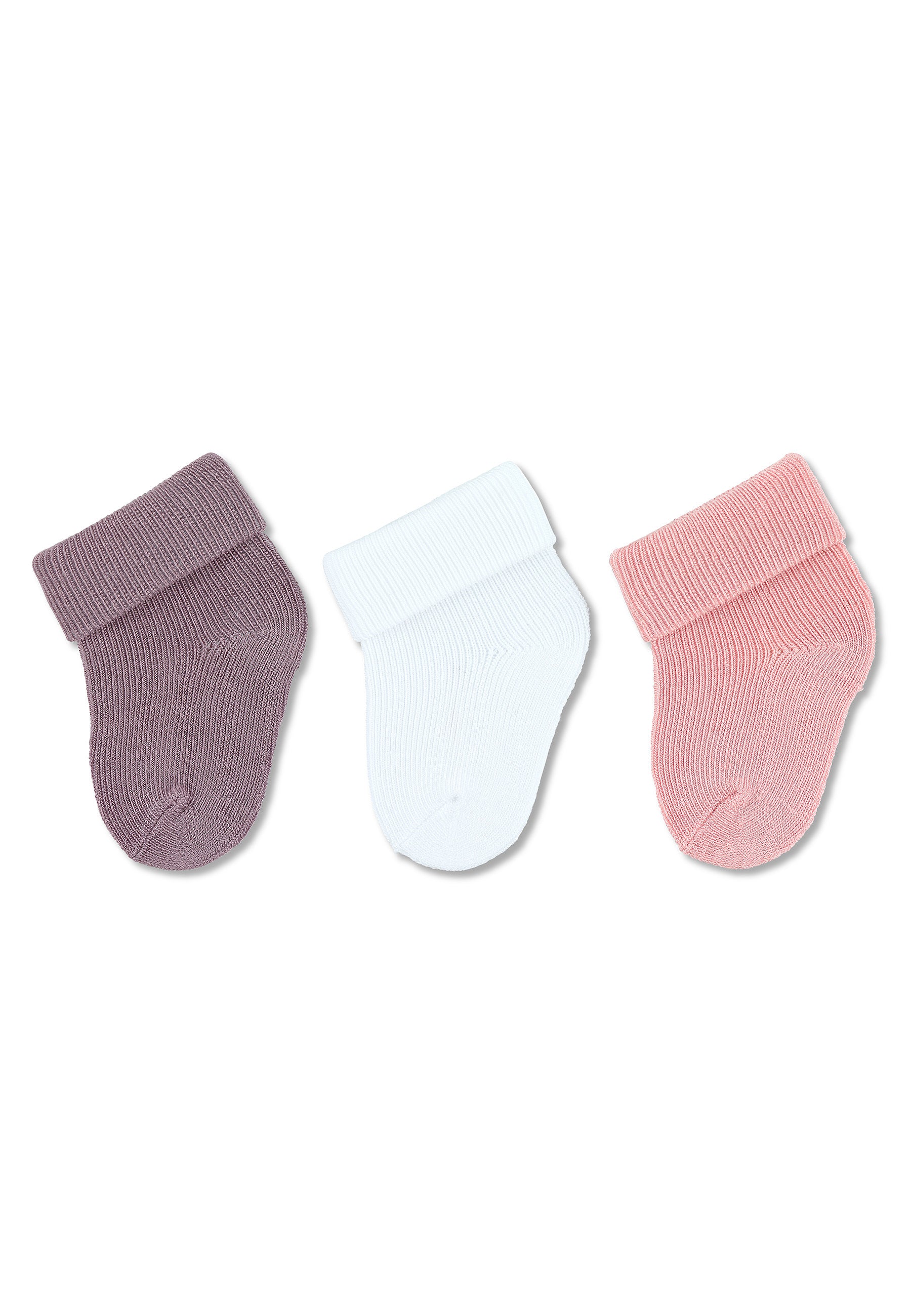 Erstlingssöckchen in Unifarben, 3er Pack