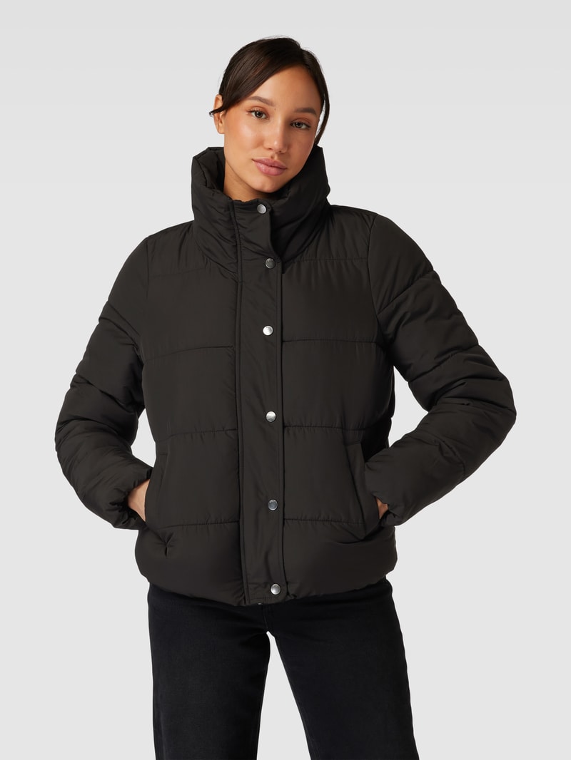 Steppjacke mit Stehkragen Modell 'NEWCOOL' in schwarz