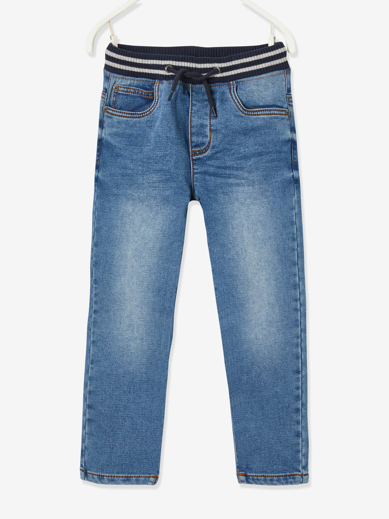 Vertbaudet Bequeme Jungen Thermohose mit Schlupfbund Oeko-Tex - blue stone