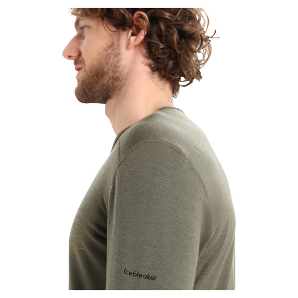 200 OASIS LS CREWE SKI STRIPES Herren - Funktionsshirt