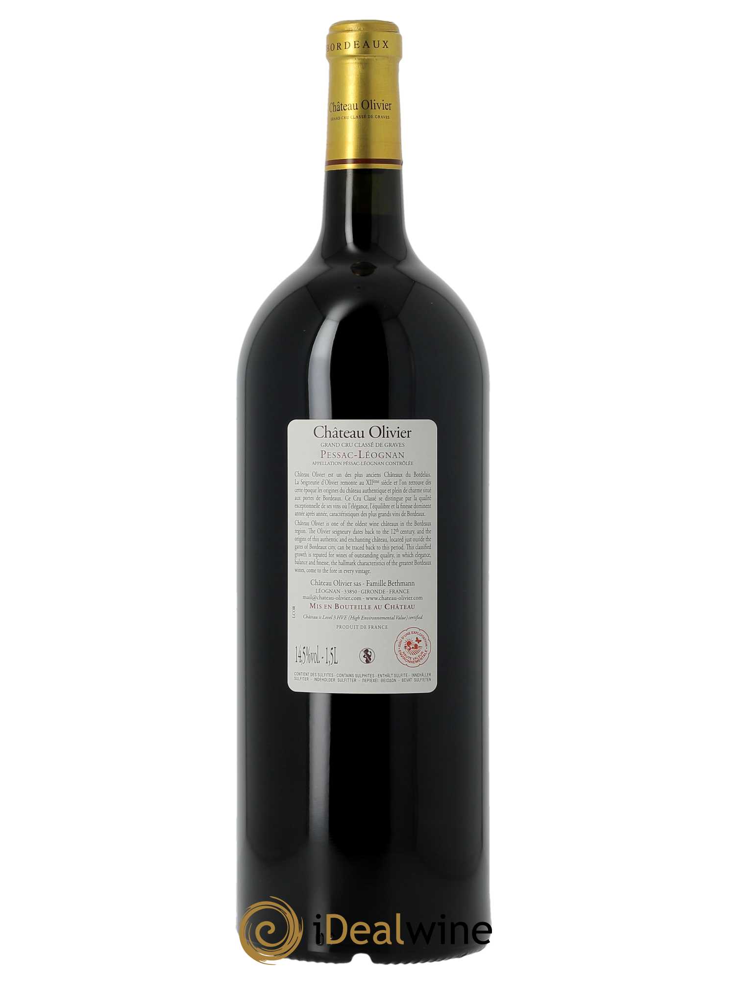 Château Olivier Cru Classé de Graves (CBO à partir de 6 MG) 2020 - Lot de 1 Magnum