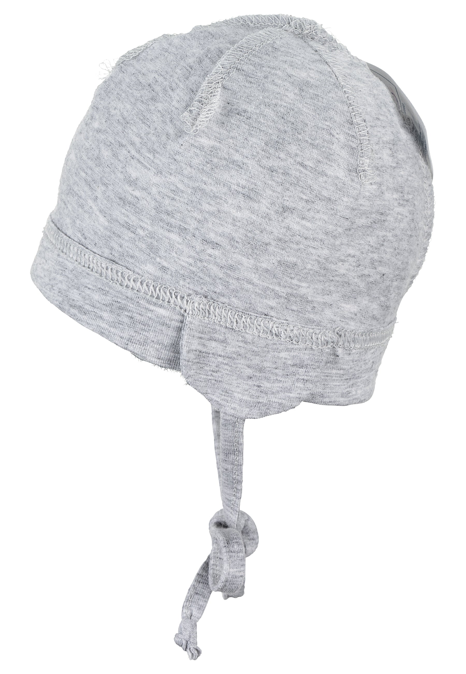 OCS Beanie aus Singlejersey Melange (Bio) Silber