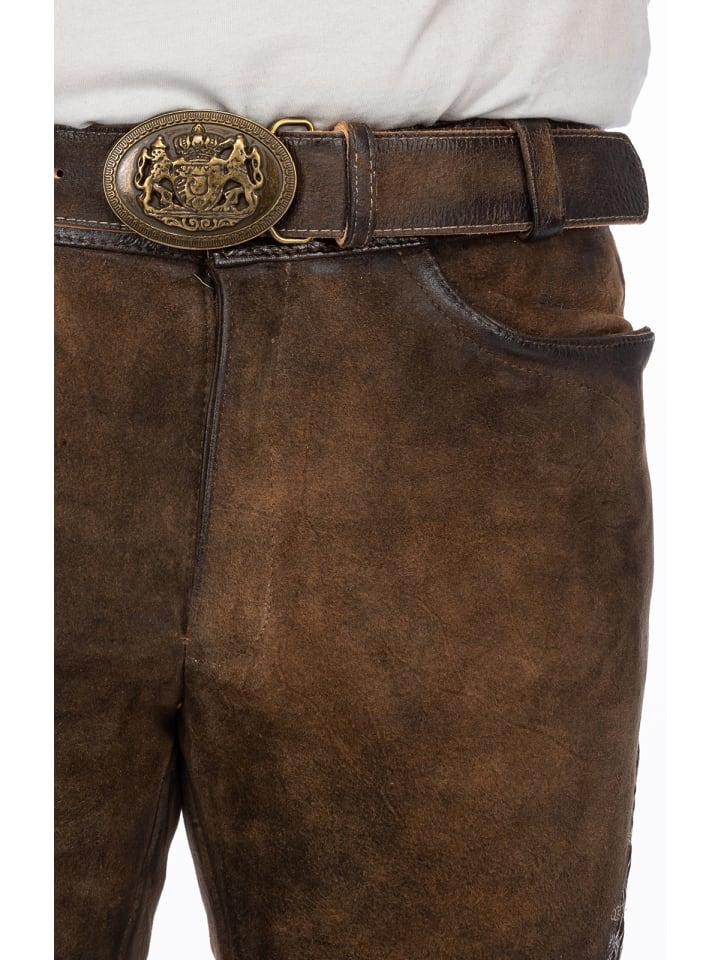MADDOX Lederhose FAELO in braun günstig kaufen