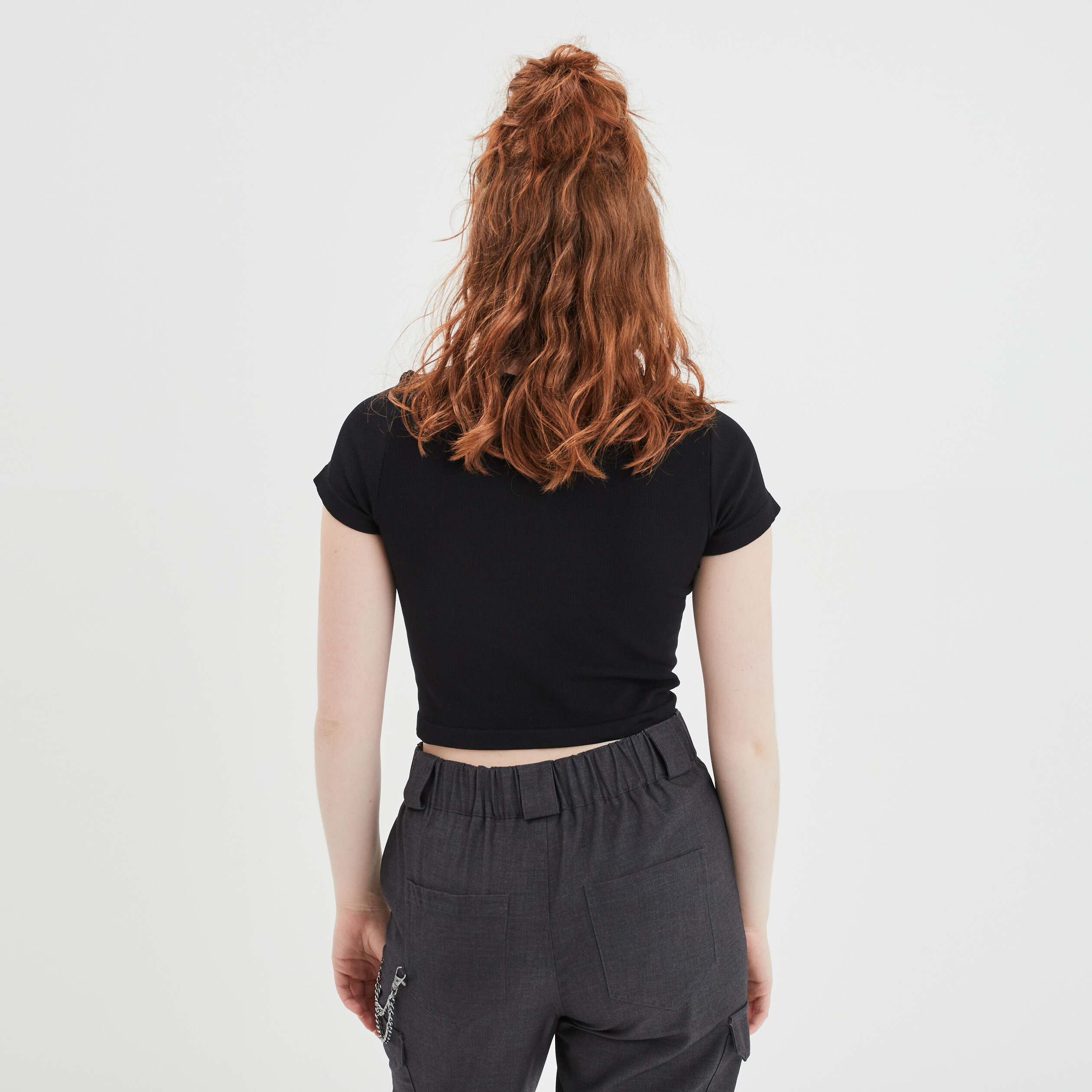 T-shirt manches courtes noir femme | La Halle