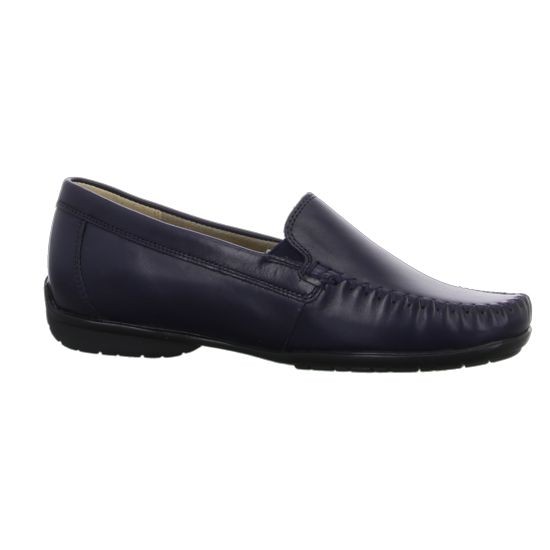 SIOUX Mokassins blau Slipper bequem