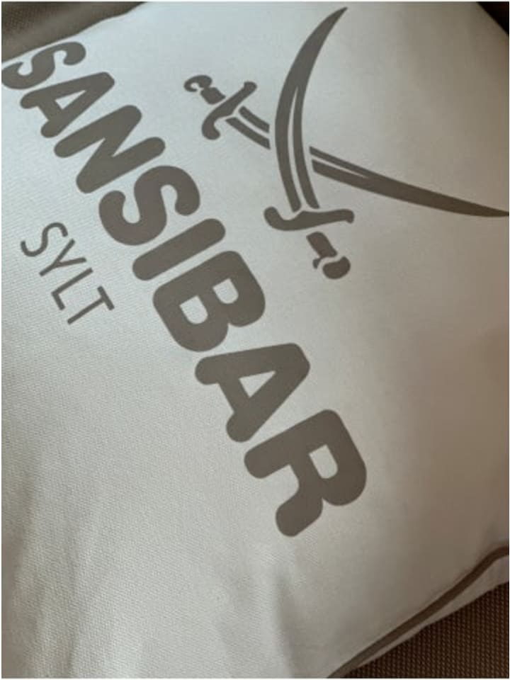 Sansibar Kissenhülle Classic in  Offwhite/Simply Taupe, 45x45 cm günstig kaufen 45x45 cm