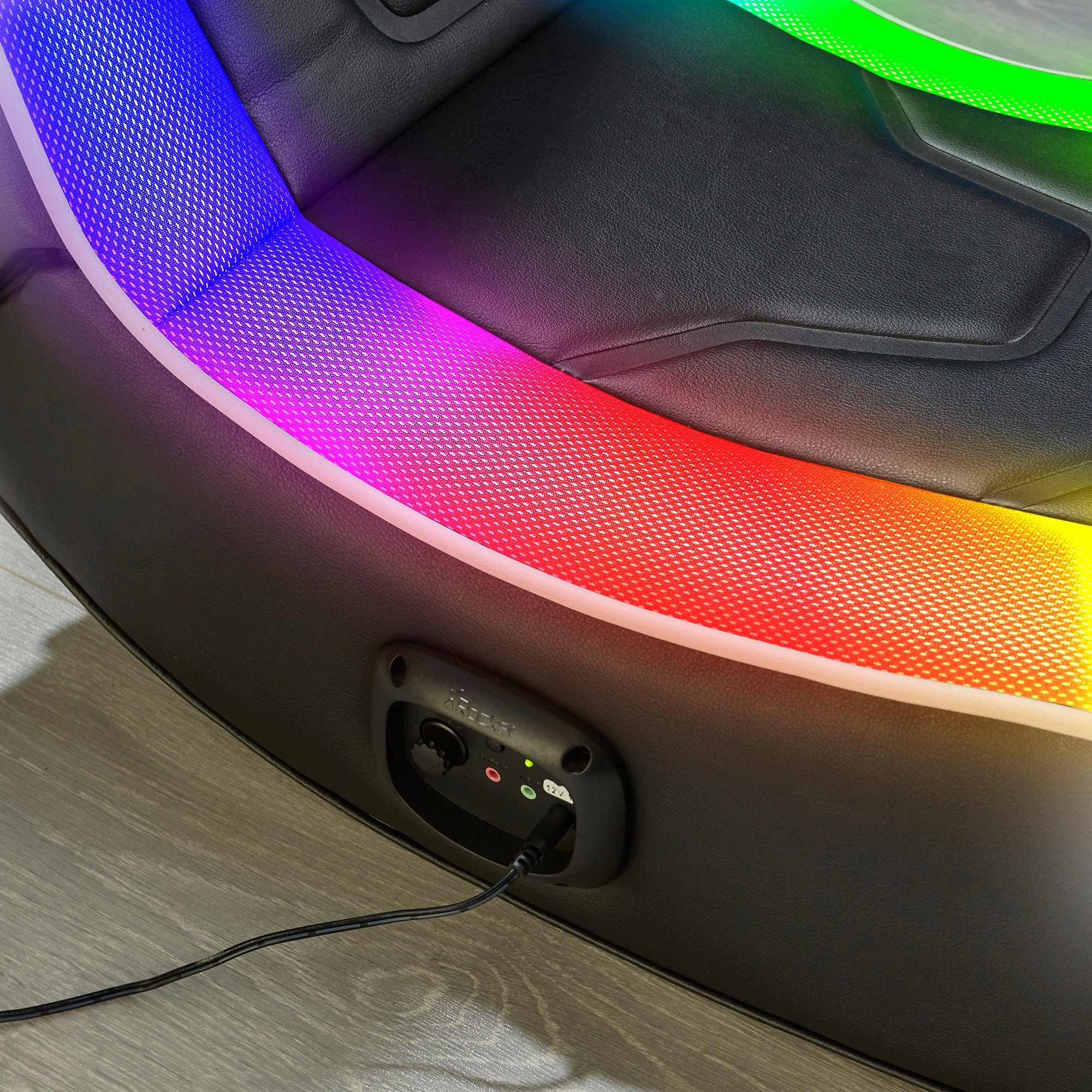 X Rocker Kindersessel Chimera RGB 2.0 Gaming Sessel mit 2.0 Audiosystem & Beleuchtung, für Kinder, für Jugendliche, für Teenager