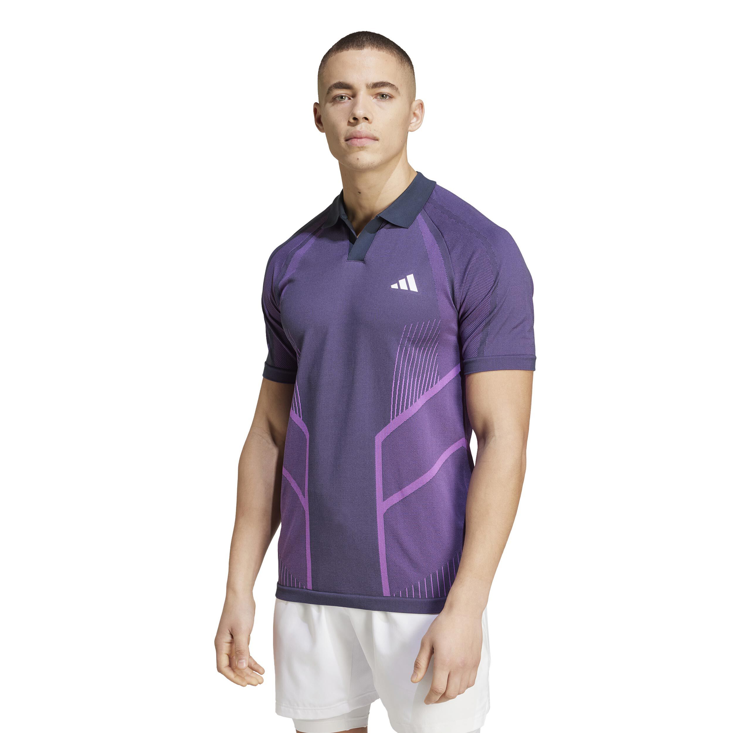 Seamless Pro Polo Herren - Lila, Berry