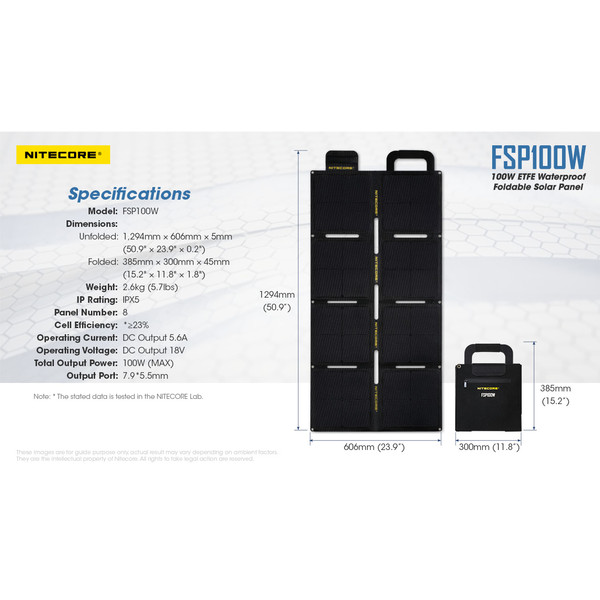 FSP100W - Solarladegerät