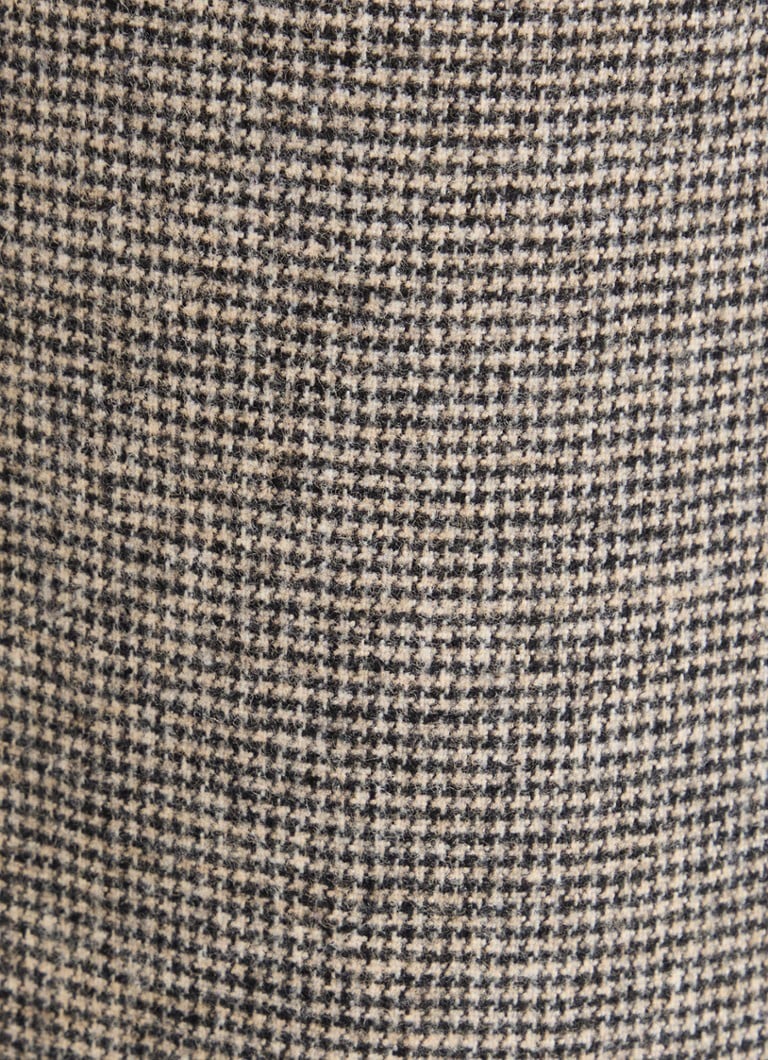 Gerard Darel Dali high waist wide fit trousers in wool blend with houndstooth design