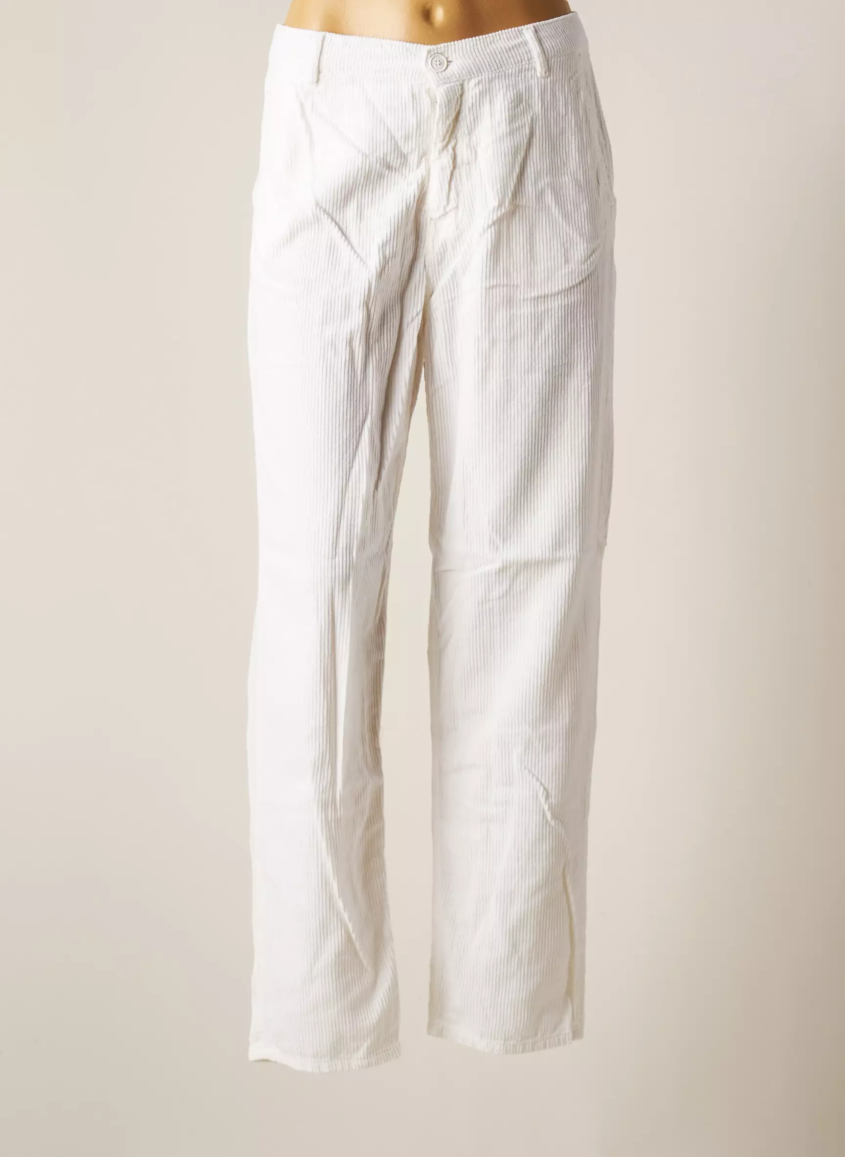 Five Pantalons Chino Femme couleur beige
