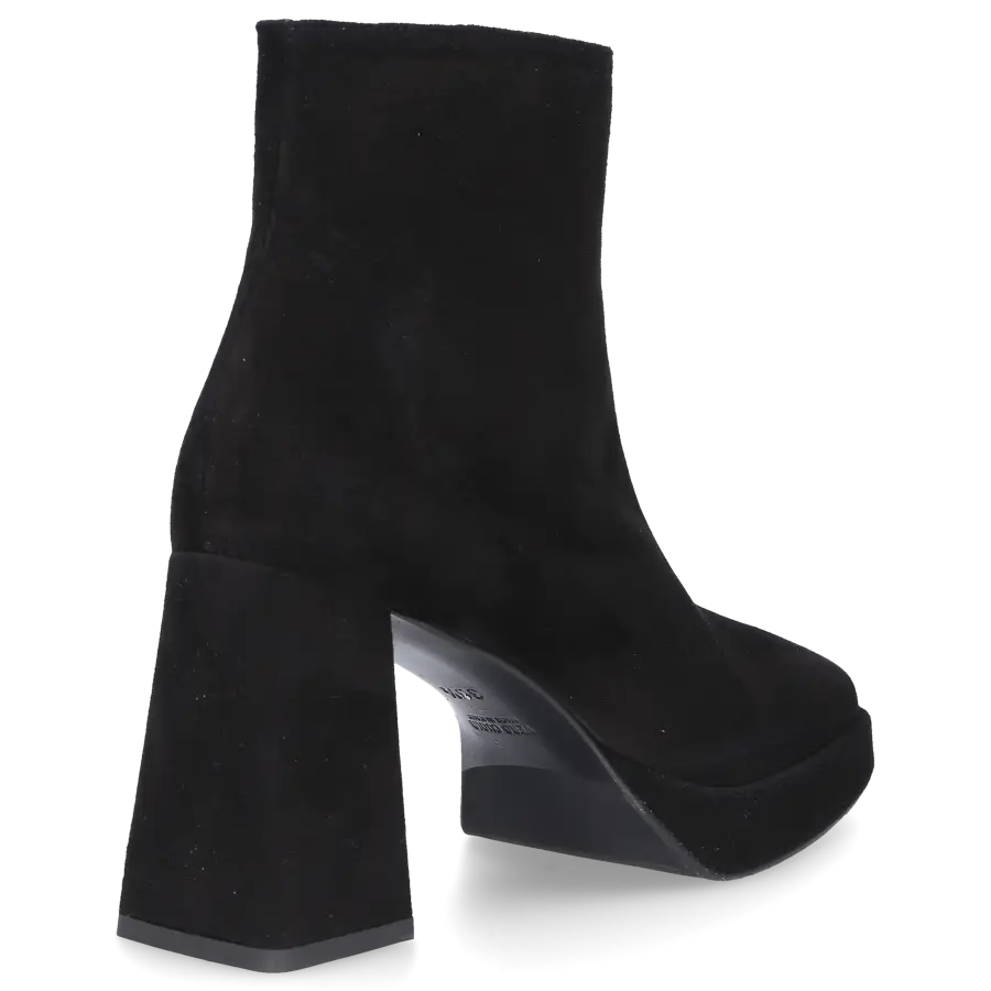EN AVANT - Klassische Stiefeletten 3023 Veloursleder - schwarz