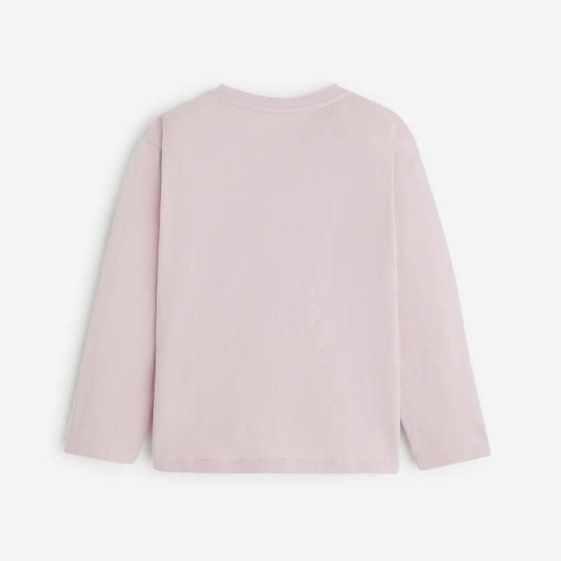 T-shirt violine fille en coton biologique violet Catimini