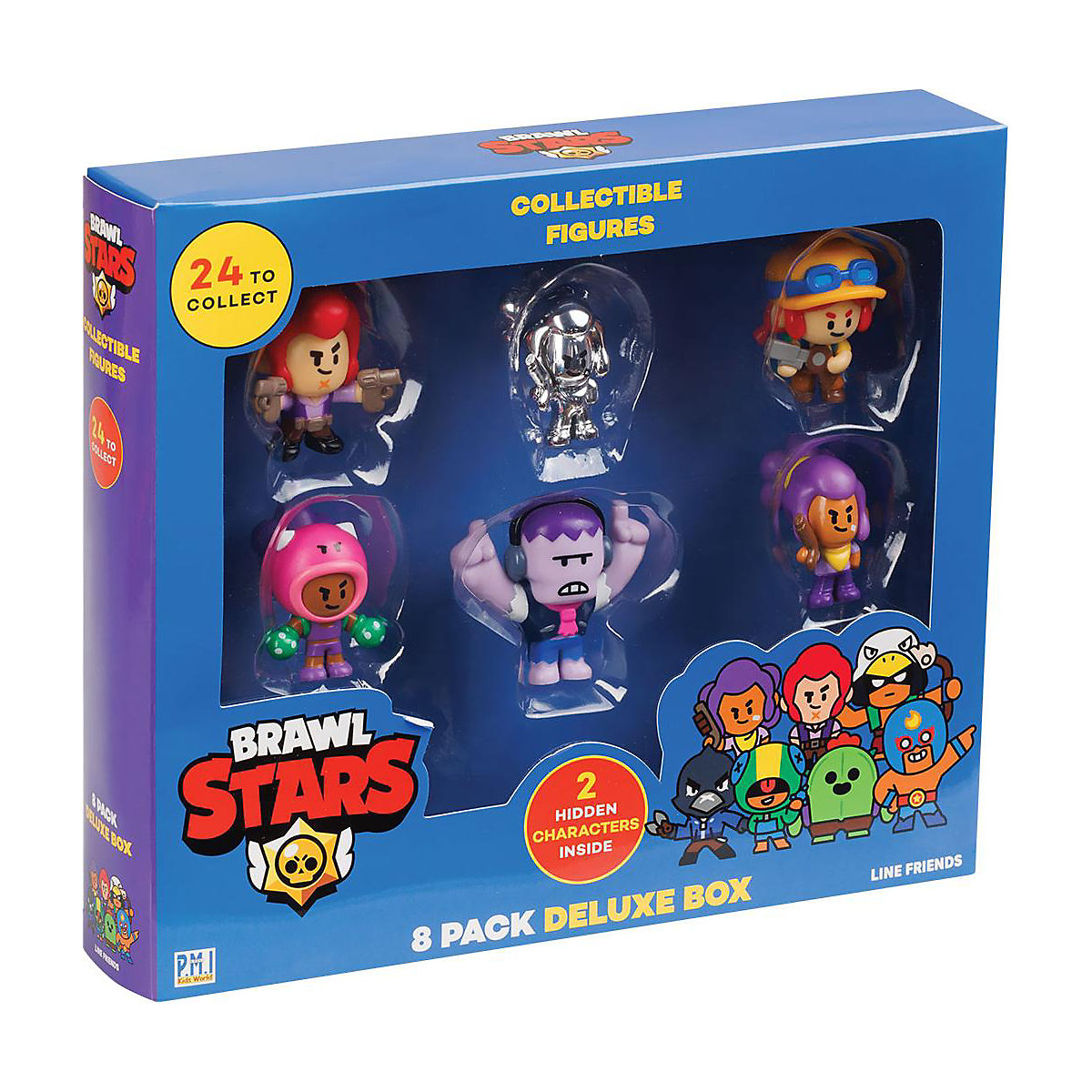 Brawl Stars 8 Sammelfiguren Deluxe-Set Fensterbox (Serie 1)