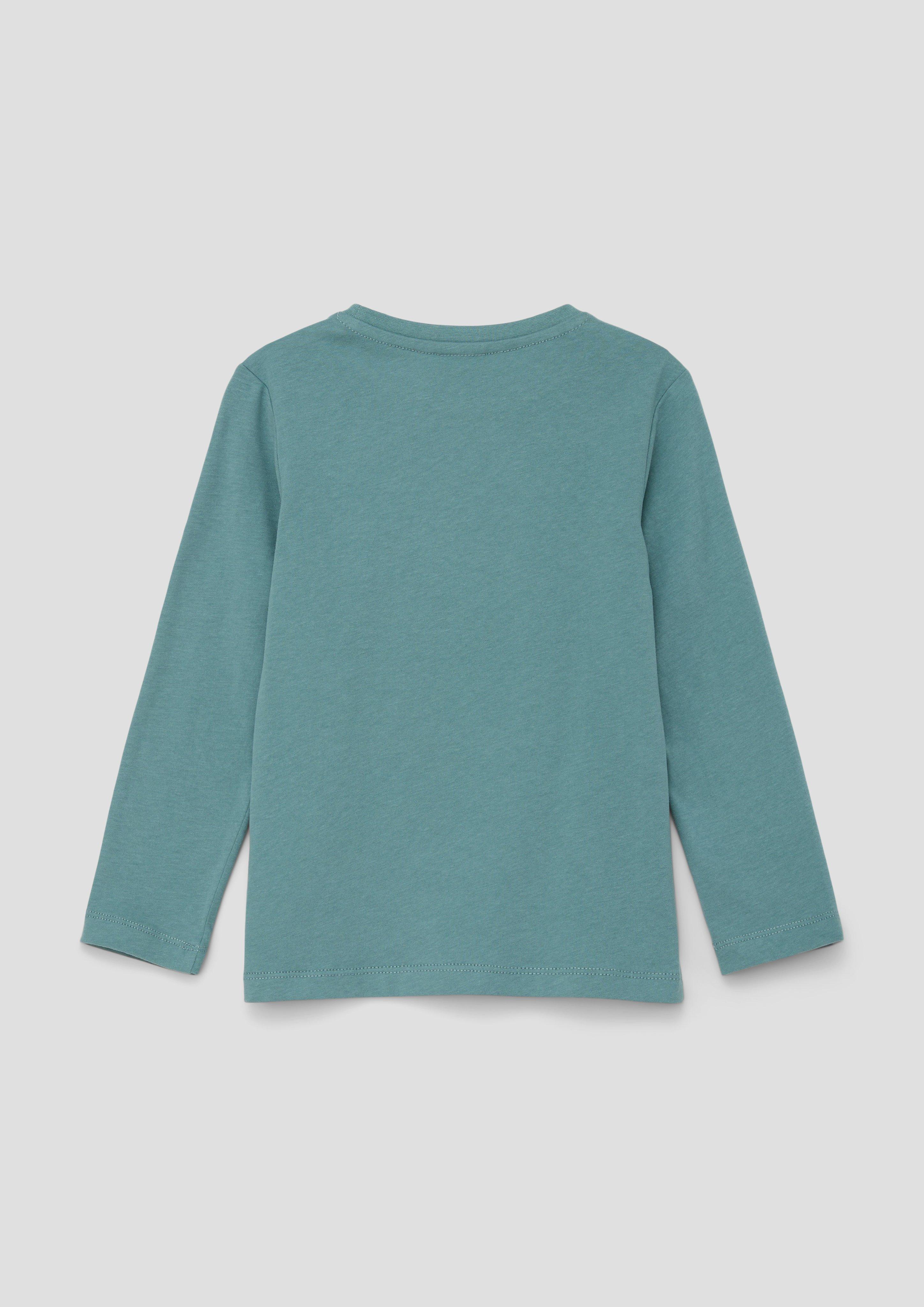 Longsleeve mit gummiertem Print  2140415-6554