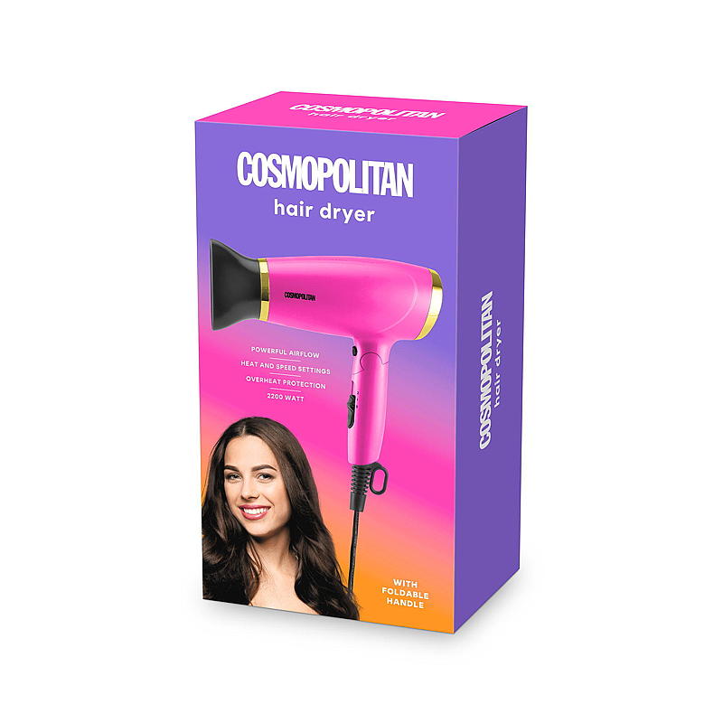Cosmopolitan Hårføner 2000 W, foldbar, Cosmopolitan
