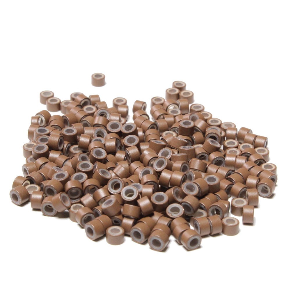 hair2heart Anneaux de fixation Microrings avec silicone pour 1g d' Extension Loops extensions