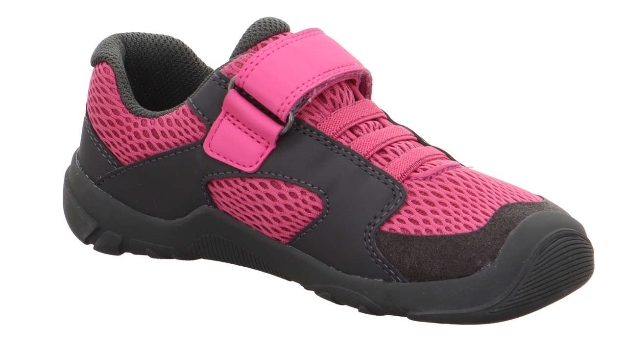 TRACE - Pink/GrauSneaker low mit Klettverschluss