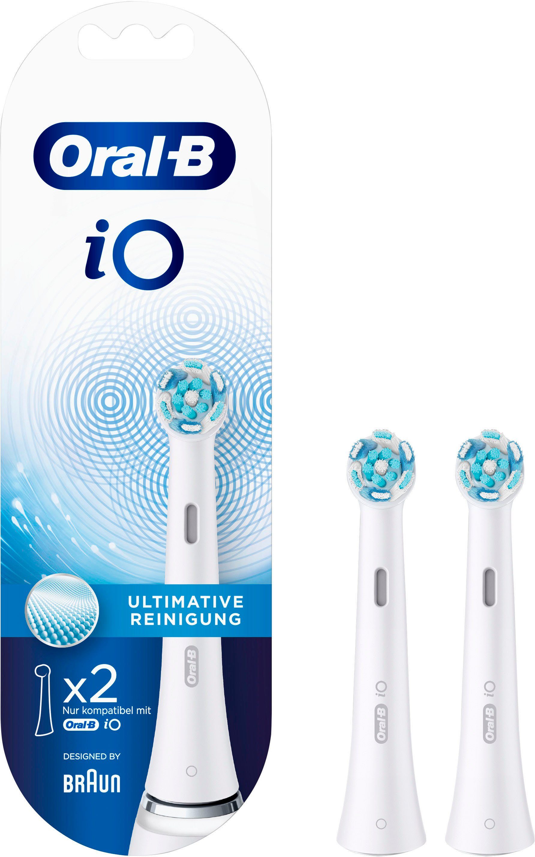 Oral-B Aufsteckbürsten iO Ultimative Reinigung, iO Technologie, 2 Stück