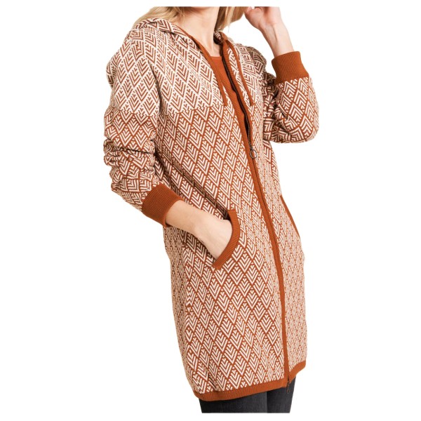 Tranquillo - Women's Jacquard Strickjacke - Mantel