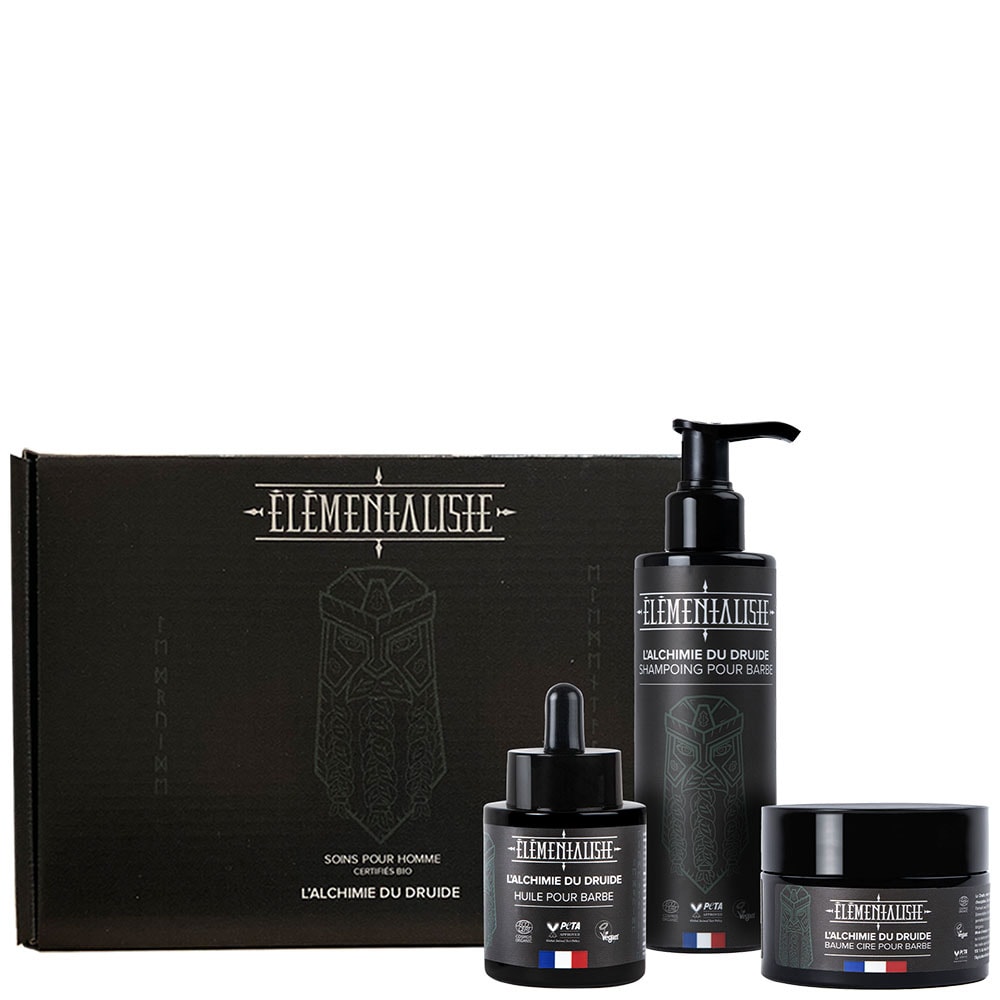elementaliste L'alchimie du Druide Coffret soins de la barbe