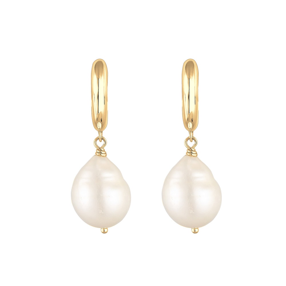 Elli Elli Boucles d'Oreilles Base Filigrane Perles d'eau Douce Boucles d'Oreilles Femm Boucles d'oreilles
