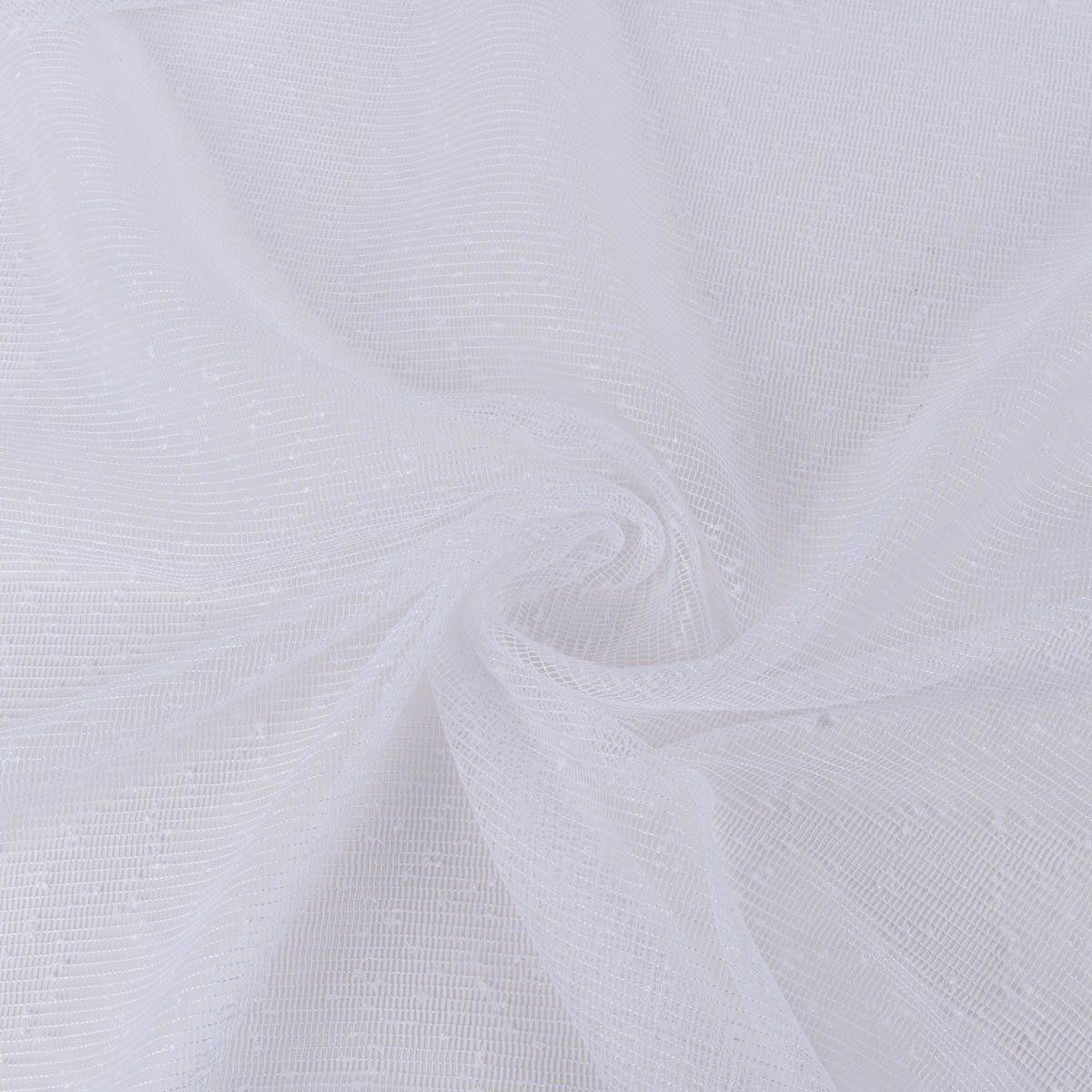 Meterware Rasch Textil Gardinenstoff Stores May Gitterstruktur weiß 280cm, leicht perforiert, Polyester, mit Bleiband, pflegeleicht, überbreit