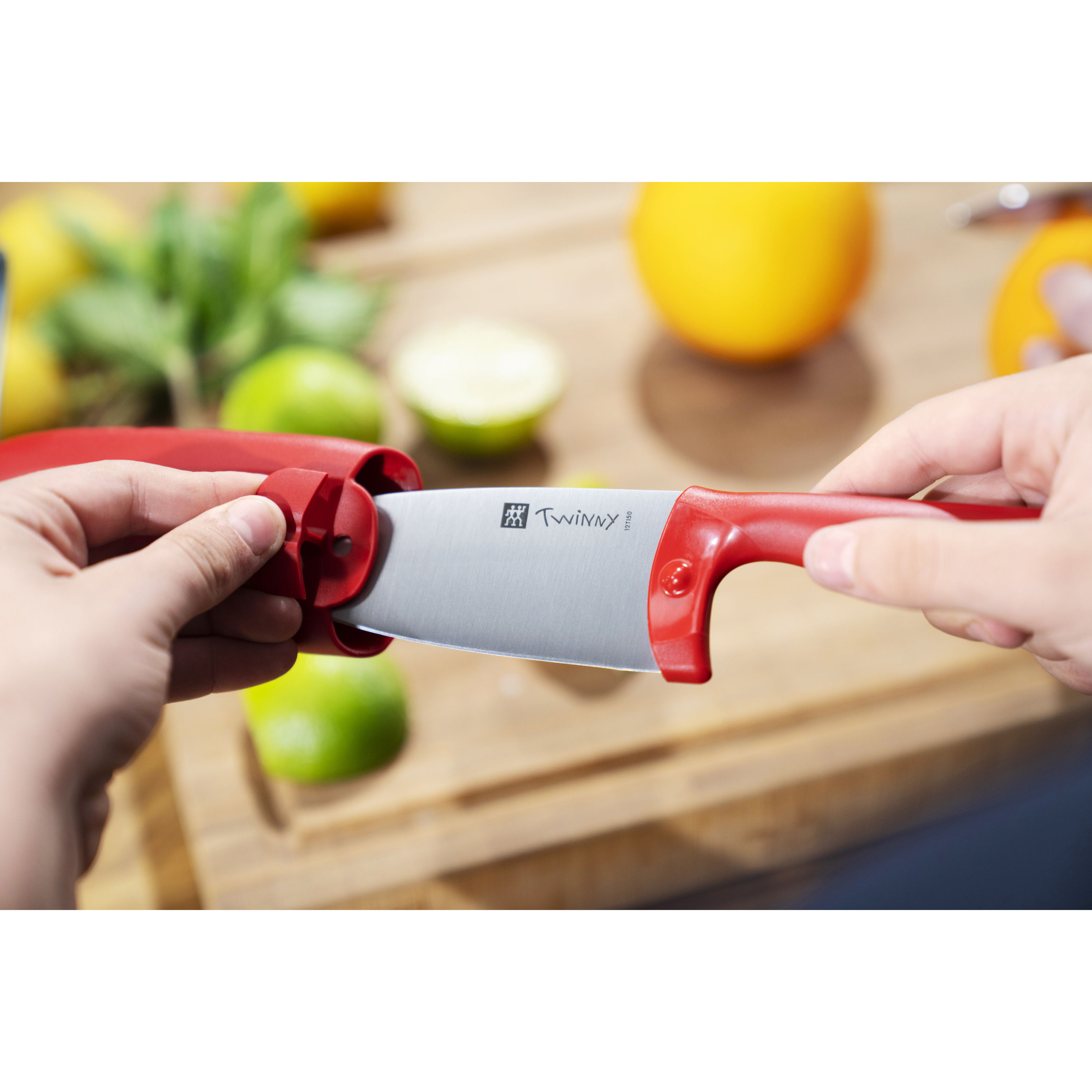 Kochmesser 10 cm, Rot