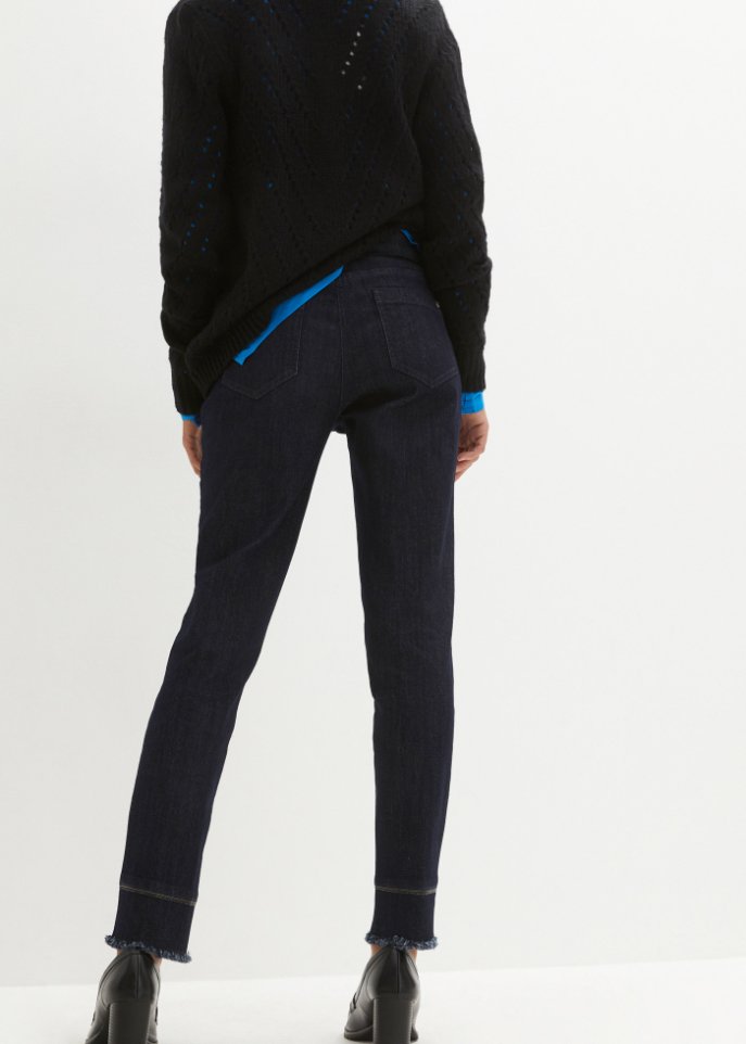 7/8-Sretchjeans mit Glitzer