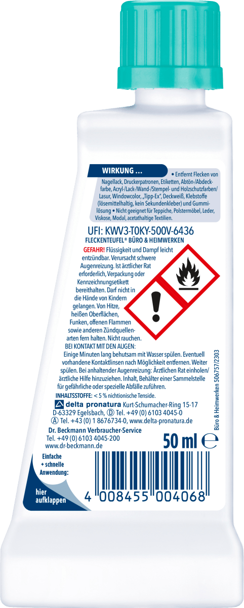 Fleckenentferner Fleckenteufel Büro & Heimwerken, 50 ml