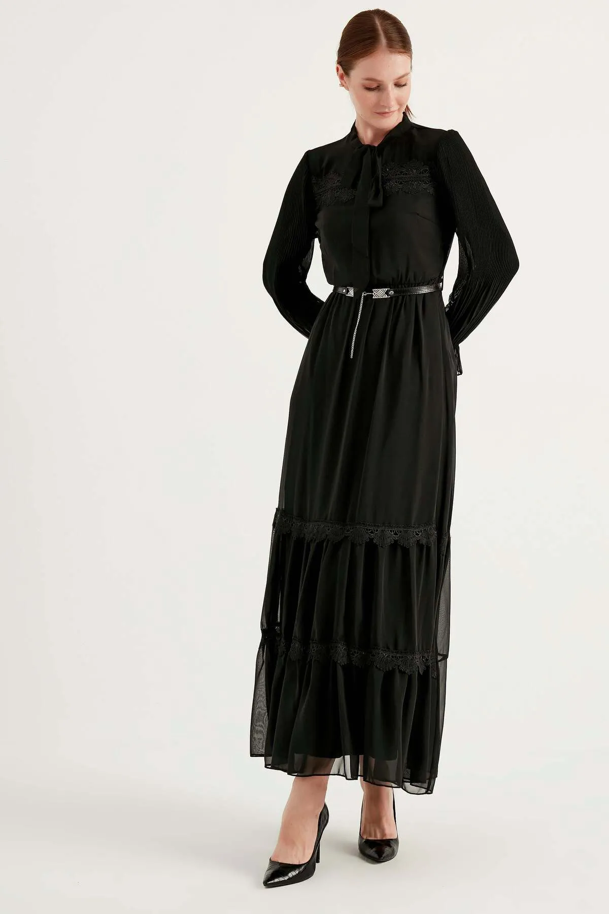 Herita  Kleid - Schwarz - A-Linie