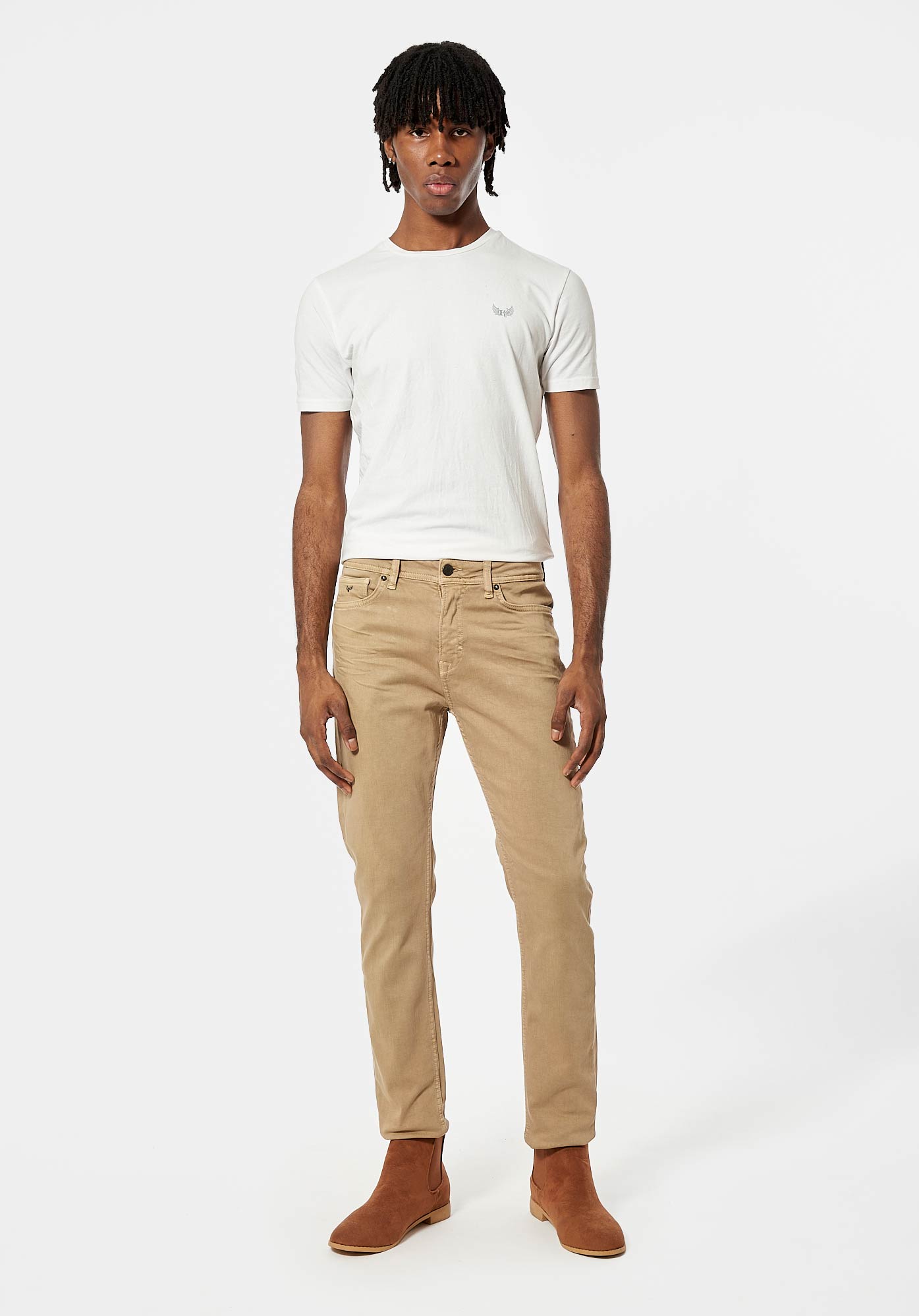 DAXKO  Jean slim beige Homme