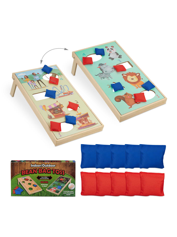 relaxdays 11tlg. Cornhole in Bunt - (B)29 x (H)18 x (T)58 cm günstig kaufen onesize