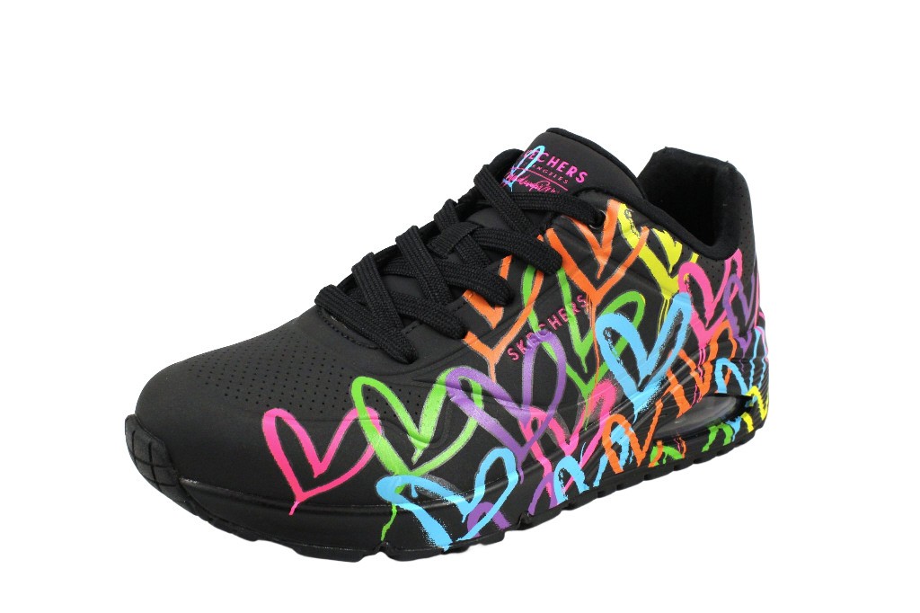 SKECHERS Freizeit Schnürer schwarz