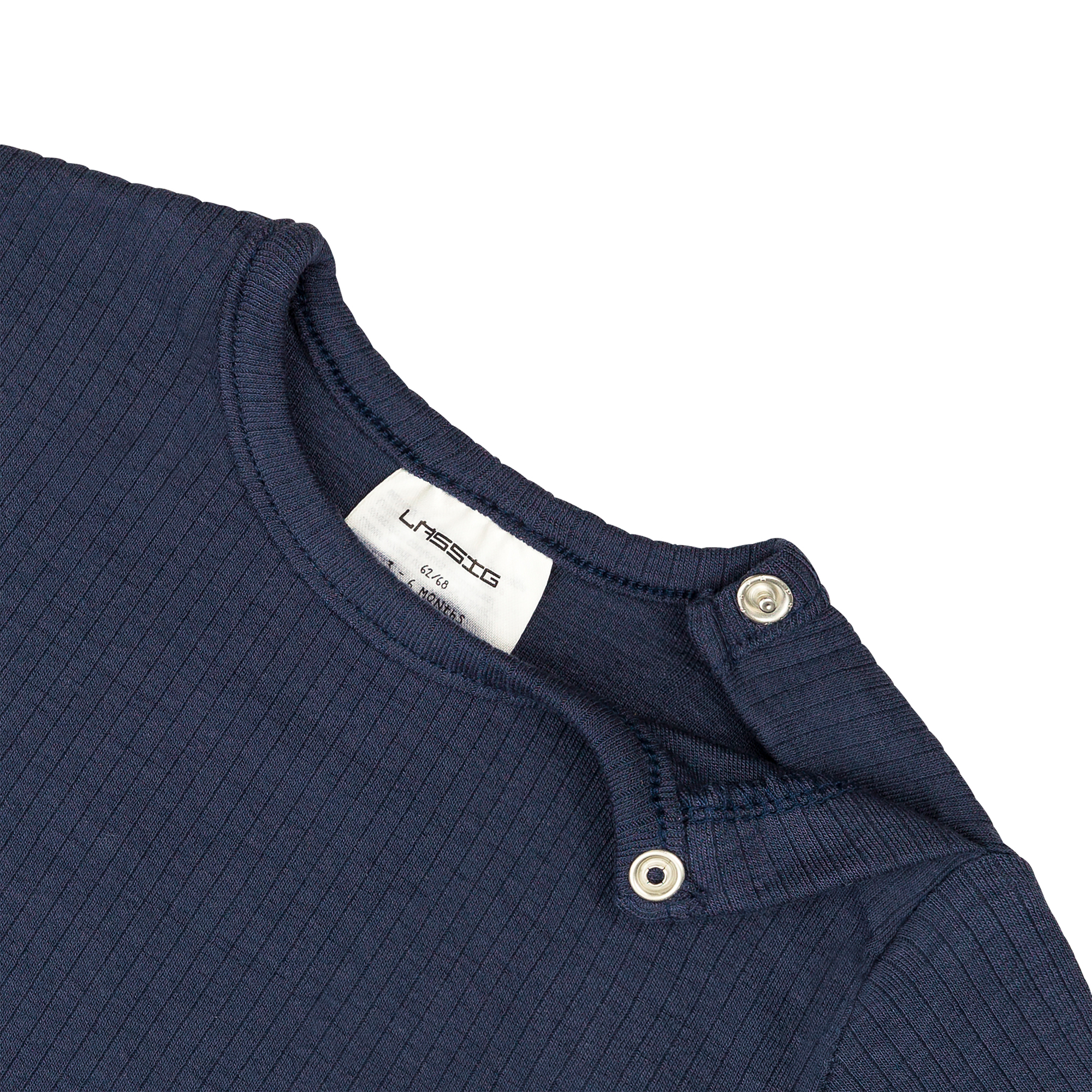 Baby Langarm Shirt - gerippt, Blau