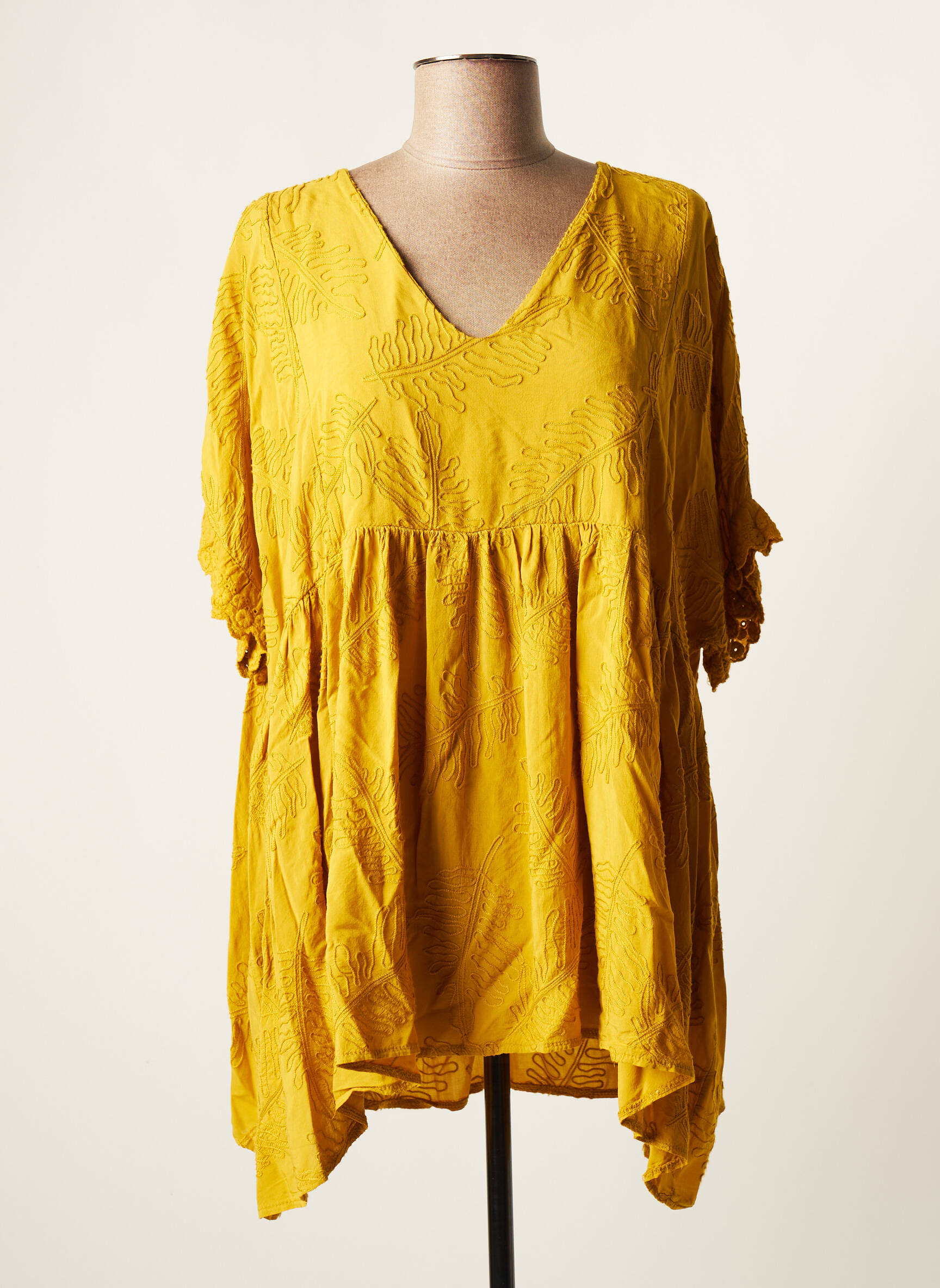 Daniela Cool Tuniquemanchelongue Femme couleur jaune