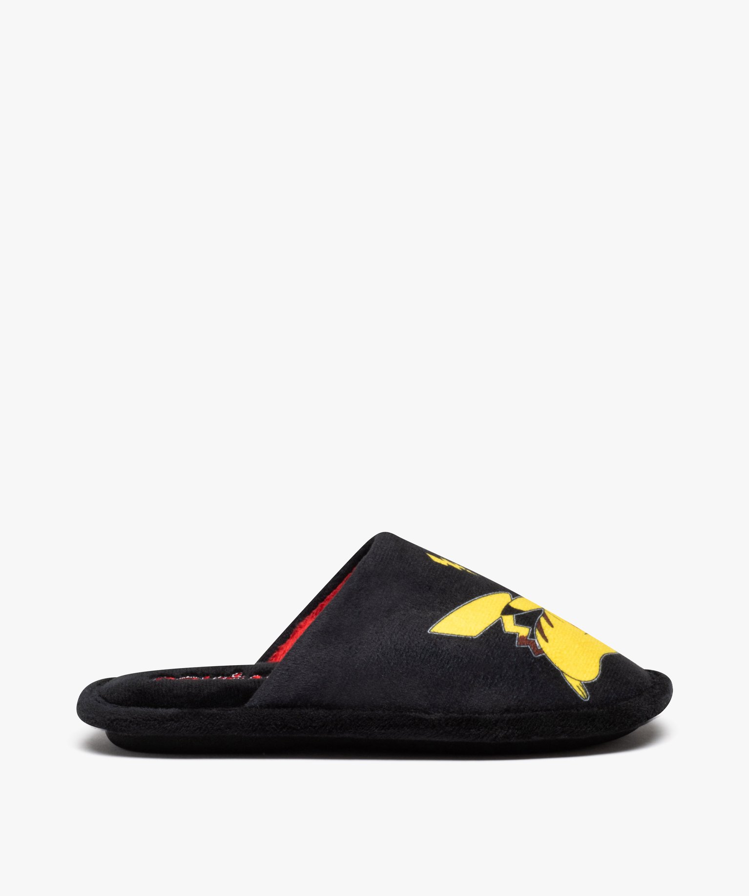 Chaussons Garçon en velours à enfiler - Pokemon noir | GEMO