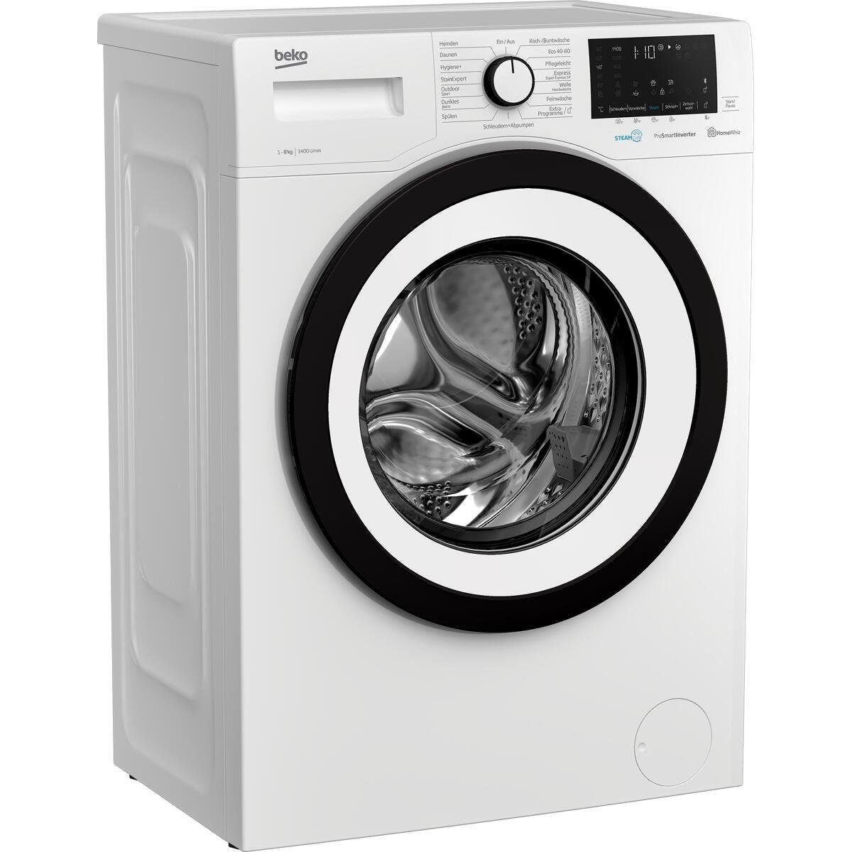 BEKO Waschmaschine WMO81465STR1, 8 kg, 1400 U/min