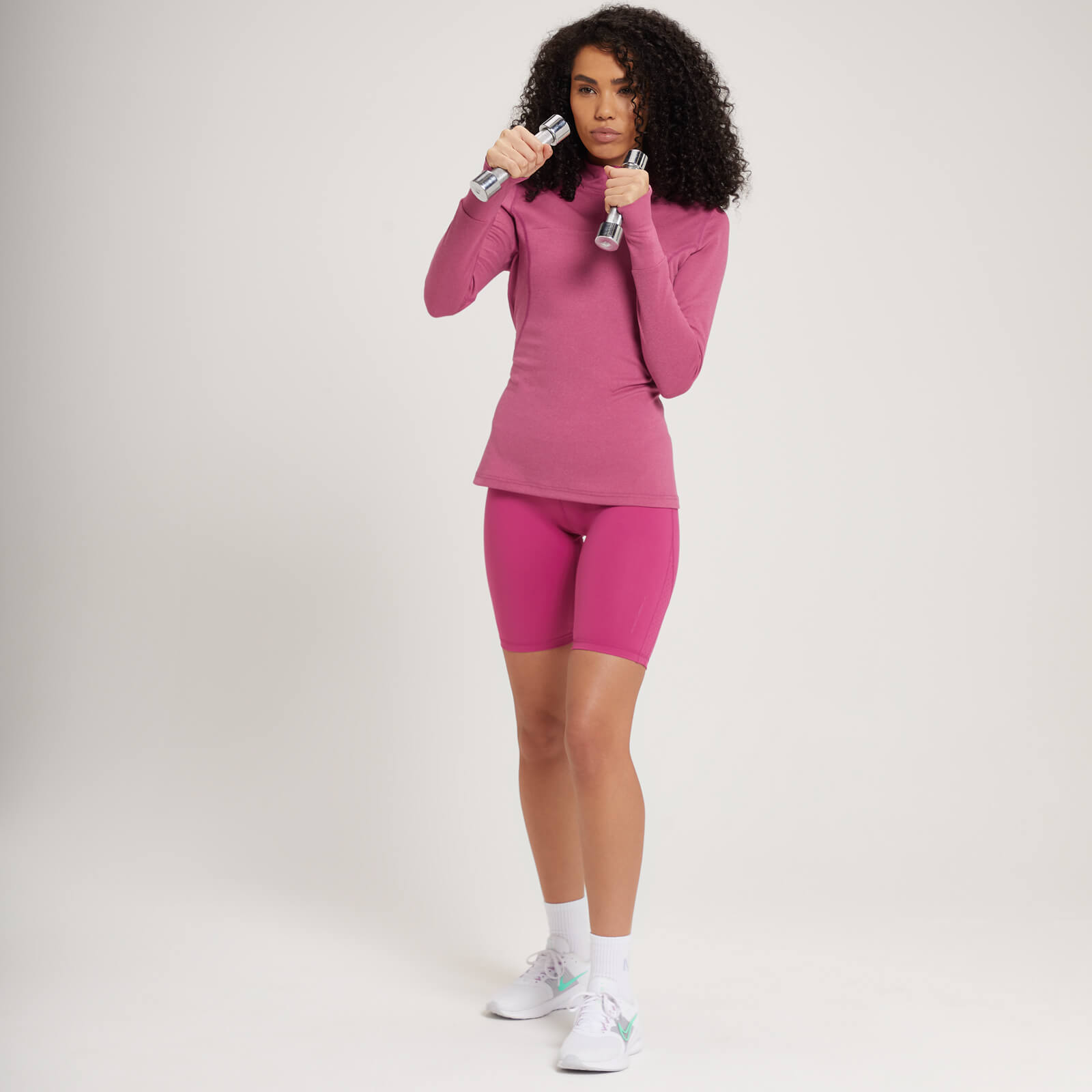 Haut à fermeture éclair ¼ coupe classique MP Power Ultra pour femmes – Sangria