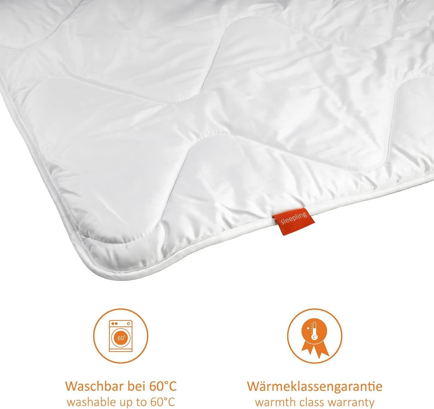 Sommerbettdecke, ultra leichte Sommerdecke, sleepling, Allergikergeeignet, waschbar, für warme Sommernächte