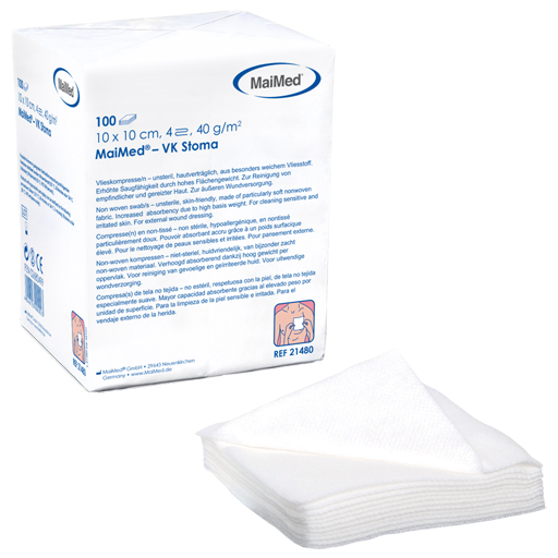 VLIESKOMPRESSEN unsteril 10x10 cm 4fach  100 St  Kompressen