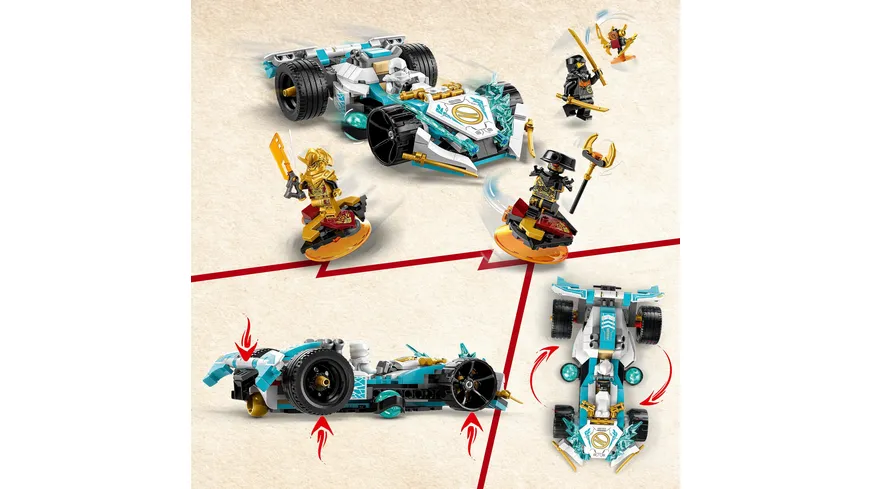 LEGO NINJAGO 71791 Zanes Drachenpower-Spinjitzu-Rennwagen
