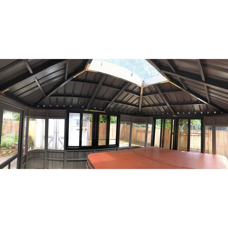 Colorado 13.5 Ft. W x 11.5 Ft. D Aluminum Patio Gazebo Gazebo